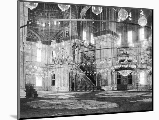 Inside the Mosque of Muhammad Ali at the Saladin Citadel, Cairo, Egypt, C1920s-null-Mounted Giclee Print