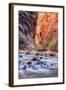 Inside The Narrows, Virgin River, Utah-Vincent James-Framed Photographic Print