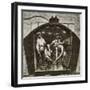 Inside the Nautilus, Diving Bell Tested in New York in 1857 by Hallet and the Count of Rottermunde,-null-Framed Giclee Print