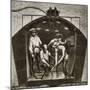 Inside the Nautilus, Diving Bell Tested in New York in 1857 by Hallet and the Count of Rottermunde,-null-Mounted Giclee Print