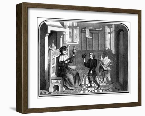 Inside the Physicians House, 15th Century-Cottard-Framed Giclee Print