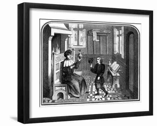 Inside the Physicians House, 15th Century-Cottard-Framed Giclee Print