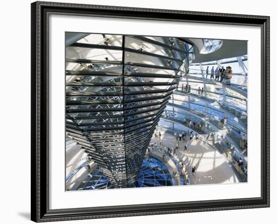 Inside the Reichstag, Berlin, Germany-Hans Peter Merten-Framed Photographic Print