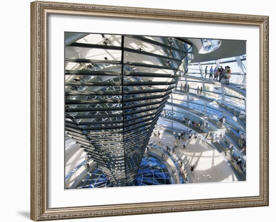 Inside the Reichstag, Berlin, Germany-Hans Peter Merten-Framed Photographic Print