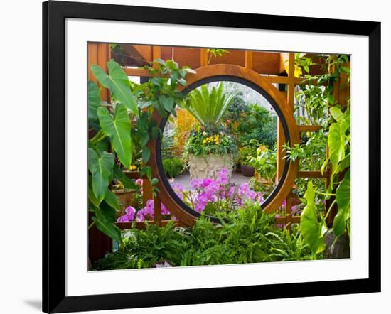 Inside the San Francisco Conservatory of Flowers, San Francisco, California, USA-Julie Eggers-Framed Photographic Print