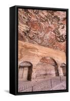 Inside the Urn Tomb, Royal Tombs, Petra, Jordan, Middle East-Richard Maschmeyer-Framed Stretched Canvas