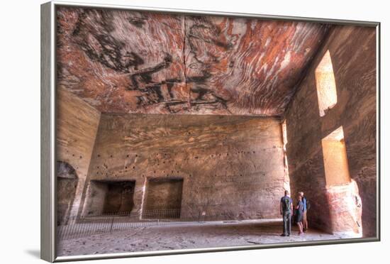 Inside the Urn Tomb, Royal Tombs, Petra, Jordan, Middle East-Richard Maschmeyer-Framed Photographic Print