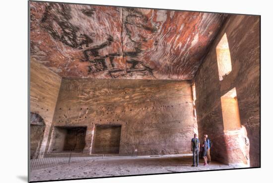 Inside the Urn Tomb, Royal Tombs, Petra, Jordan, Middle East-Richard Maschmeyer-Mounted Photographic Print