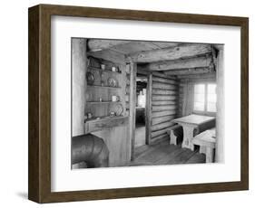 Inside View of Log Cabin-Philip Gendreau-Framed Photographic Print