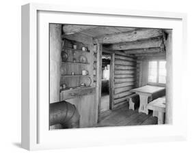 Inside View of Log Cabin-Philip Gendreau-Framed Photographic Print