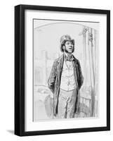 Inspecteur Privé Des Travaux Publics, Plate 13 from Les Toquades, 1858-Paul Gavarni-Framed Giclee Print