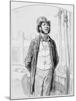 Inspecteur Privé Des Travaux Publics, Plate 13 from Les Toquades, 1858-Paul Gavarni-Mounted Giclee Print