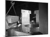 Inspecting a Bubble Chamber Casting, Edgar Allens Steel Foundry, Sheffield, South Yorkshire, 1964-Michael Walters-Mounted Photographic Print