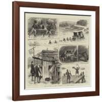 Inspecting a New Railway in Queensland-William Ralston-Framed Giclee Print