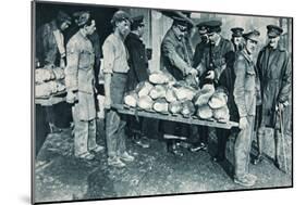 Inspecting Bread at a Bakery in France, Illustration from 'The Illustrated War News', January 1917-French Photographer-Mounted Giclee Print