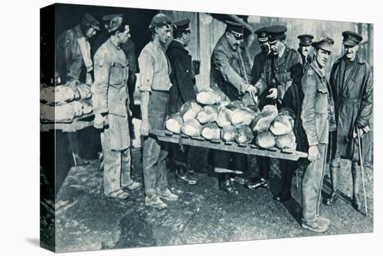 Inspecting Bread at a Bakery in France, Illustration from 'The Illustrated War News', January 1917-French Photographer-Stretched Canvas