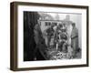 Inspecting the Piles at Tacoma, Diver on Deck in Suit, 1924-Asahel Curtis-Framed Giclee Print