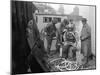 Inspecting the Piles at Tacoma, Diver on Deck in Suit, 1924-Asahel Curtis-Mounted Giclee Print