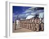 Inspection Aboard Battleship During the Us Navy's Pacific Fleet Maneuvers-Carl Mydans-Framed Photographic Print