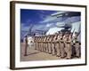 Inspection Aboard Battleship During the Us Navy's Pacific Fleet Maneuvers-Carl Mydans-Framed Photographic Print