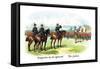 Inspection by the General: The Salute-Richard Simkin-Framed Stretched Canvas