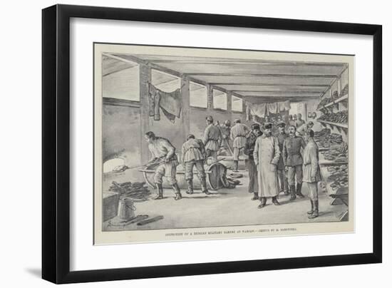 Inspection of a Russian Military Bakery at Warsaw-Johann Nepomuk Schonberg-Framed Giclee Print