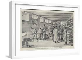 Inspection of a Russian Military Bakery at Warsaw-Johann Nepomuk Schonberg-Framed Giclee Print