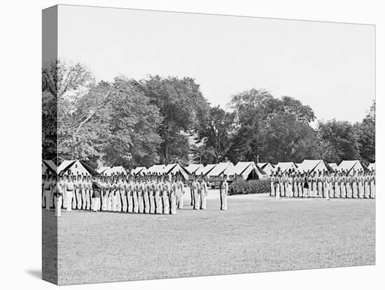 Inspection of Battalion, United States Military Academy, West Point, N.Y.-null-Stretched Canvas