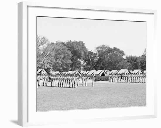 Inspection of Battalion, United States Military Academy, West Point, N.Y.-null-Framed Photo