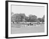 Inspection of Battalion with Color Guard, United States Military Academy, West Point, N.Y.-null-Framed Photo