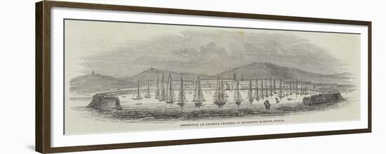 Inspection of Revenue Cruisers, in Kingstown Harbour, Dublin-null-Framed Premium Giclee Print