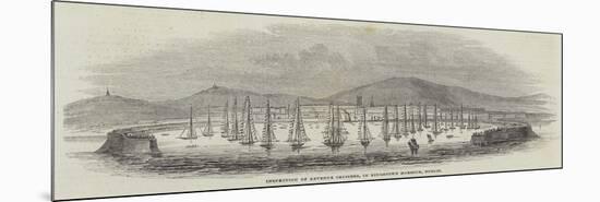 Inspection of Revenue Cruisers, in Kingstown Harbour, Dublin-null-Mounted Premium Giclee Print