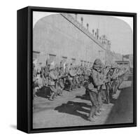 Inspection of the Cheshire Regiment in the Fort at Johannesburg, Boer War, South Africa, 1901-Underwood & Underwood-Framed Stretched Canvas