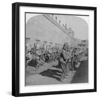 Inspection of the Cheshire Regiment in the Fort at Johannesburg, Boer War, South Africa, 1901-Underwood & Underwood-Framed Giclee Print