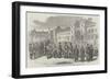 Inspection of the Royal Sappers and Miners at Brompton Barracks, Chatham, by Sir John Burgoyne-null-Framed Giclee Print
