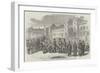 Inspection of the Royal Sappers and Miners at Brompton Barracks, Chatham, by Sir John Burgoyne-null-Framed Giclee Print