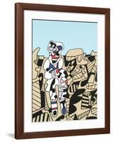 Inspection of the Territory-Jean Dubuffet-Framed Serigraph