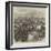 Inspection of Troops at Aldershott by the Queen, Cavalry Trotting Past-null-Framed Giclee Print