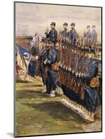 Inspection of Tsar Nicholas Ii and President Faure Troops at Chalon in October 9, 1896-Edouard Detaille-Mounted Giclee Print