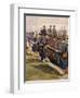 Inspection of Tsar Nicholas Ii and President Faure Troops at Chalon in October 9, 1896-Edouard Detaille-Framed Giclee Print