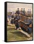 Inspection of Tsar Nicholas Ii and President Faure Troops at Chalon in October 9, 1896-Edouard Detaille-Framed Stretched Canvas