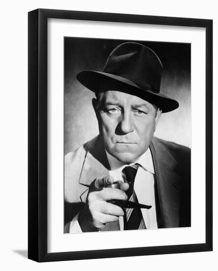Inspector Maigret, Jean Gabin, 1958-null-Framed Photo