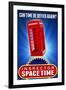 Inspector Spacetime Phonebooth-null-Framed Art Print