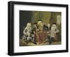 Inspectors of the Collegium Medicum in Amsterdam-Cornelis Troost-Framed Premium Giclee Print