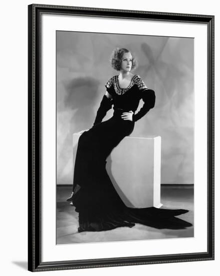 INSPIRATION, 1931 directed by CLARENCE BROWN Greta Garbo (b/w photo)-null-Framed Photo