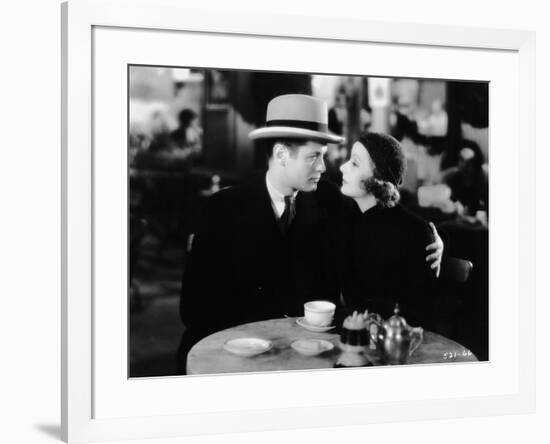 INSPIRATION, 1931 directed by CLARENCE BROWN Robert Montgomery / Greta Garbo (b/w photo)-null-Framed Photo