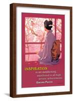 Inspiration: Madame Butterfly-null-Framed Art Print