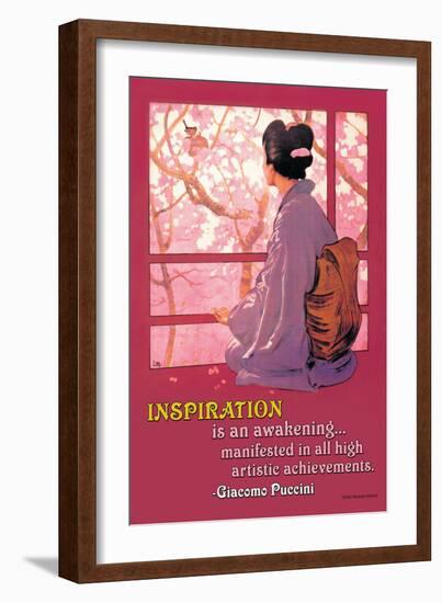 Inspiration: Madame Butterfly-null-Framed Art Print