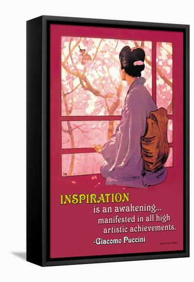 Inspiration: Madame Butterfly-null-Framed Stretched Canvas