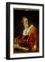 Inspiration Portrait of a Stranger. Painting by Jean Honore Fragonard (1732-1806) 18Th Century Sun.-Jean-Honore Fragonard-Framed Giclee Print